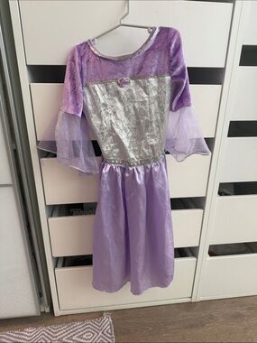 Lilac and Silver Princess Dress Kids Costume
